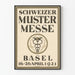 Plakat vintage Schweizer Mustermesse Bâle 1921