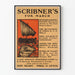 Plakat vintage Scribner's na marzec z żaglowcem