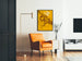 Plakat Zespół Brass Design Seattle Żółty i Brązowy