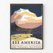 Plakat vintage See America Witaj w Montanie