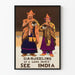 Plakat vintage Darjeeling - Taniec Lamy Indie