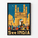 Plakat vintage See India - Drzwi Charminar w Hyderabad