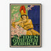 Vintage plakat Seiden Grieder Zurich do eleganckiej dekoracji ściennej
