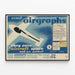 Plakat vintage reklamowy Airgraphs - Dekoracja ścienna w stylu retro — oprawiony obraz na ścianie