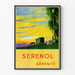 Plakat Vintage Spokój Serénol Dekoracja Ścienna Wiejska