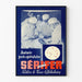 Plakat vintage pooperacyjnej anemii serifer