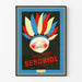 Plakat reklamowy vintage Serobiol Peau Rouge do dekoracji ścian