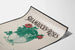 Plakat vintage Shamrocks and Roses z portretem i motywami kwiatowymi
