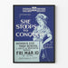 Plakat teatralny vintage She Stoops to Conquer - Artystyczna dekoracja ścienna