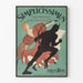 Plakat artystyczny vintage Simplicissimus tygodniowa ilustracja