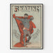 Plakat vintage L'Homme Tatoué na łyżwach przy Rue Blanche