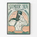 Plakat vintage Slumber Sea - Retro dekoracja ścienna muzyczna