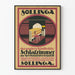 Plakat vintage Sollinga dekoracja ścienna nowoczesny pokój