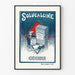 Plakat reklamowy vintage Solucalcine Coirre chlorek wapnia