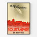 Reklamowy plakat vintage Solucamphre w kroplach