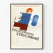 Plakat vintage Solucamphre Strychniné pełny z mechanizmem podnoszącym
