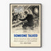 Plakat vintage bezpieczeństwa morskiego „Someone Talked”