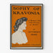 Plakat vintage Sophy z Kravonii autorstwa Anthony Hope