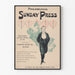 Plakat vintage Philadelphia Sunday Press 1896 - Dekoracja ścienna retro