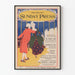 Plakat vintage Philadelphia Sunday Press - Retro dekoracja ścienna 1896