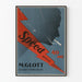 Plakat reklamowy vintage Speed Mixed Cigarett 40 Ore