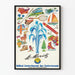 Plakat vintage Saint-Moritz Spa i sportów zimowych