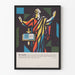Kolorowy geometryczny plakat dekoracyjny w stylu Saint Paul