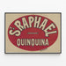 Vintage plakat St Raphaël Quinquina - Retro dekoracja ścienna — oprawiony obraz na ścianie