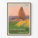 Plakat vintage Ste-Croix Les Rasses Jura Szwajcaria do dekoracji ściennej