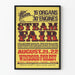 Plakat z wystawy vintage pary parowej Windsor Forest 21-22 sierpnia