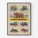 Plakat dekoracyjny Transport parowy vintage Artem Legrand
