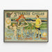 Plakat vintage Stearns Cycles dekoracja ścienna — oprawiony obraz na ścianie