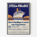 Plakat vintage Stella Polaris - Rejs do Egiptu i Ziemi Świętej