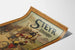 Plakat vintage koło broni Steyr dekoracja ścienna retro