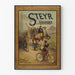 Plakat vintage koło broni Steyr dekoracja ścienna retro