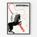 Plakat Vintage Strychnal uderzenie batem - Dekoracja ścienna jeździecka