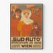Plakat vintage Süd-Auto Réparaturwerke i Garaż w Wiedniu
