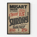 Plakat vintage teatru Musart do sztuki Sunday