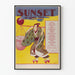 Plakat Vintage Sunset Magazine kwiecień 1903 styl japoński