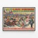 Plakat vintage John Robinson Circus - Spektakl na 3 ringach i 2 scenach — oprawiony obraz na ścianie