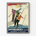 Plakat Vintage Superbagneres Luchon Sporty Zimowe 1929