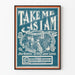 Plakat Vintage Take Me As I Am Dekoracja Ścienna