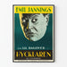 Plakat vintage filmu Hycklaren autorstwa F.W. Murnau z Emilem Janningsem