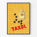 Plakat vintage Taxol - Retro dekoracja ścienna apteczna