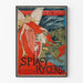 Plakat vintage teatru Spiacy Rycerze w Krakowie