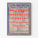 Plakat vintage teatru Teatro Modernissimo - Grupa Balów Szwedzkich 1923