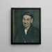Portret kobiety - Stefan Fodor — oprawiony obraz na ścianie