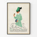 Plakat vintage Tekrum Makronen Dessert - Ilustracja eleganckiej kobiety