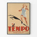 Plakat vintage Tempo Cigarettes - Sportowa dekoracja ścienna