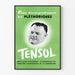 Plakat vintage zielony reklama Tensol dekoracja ścienna